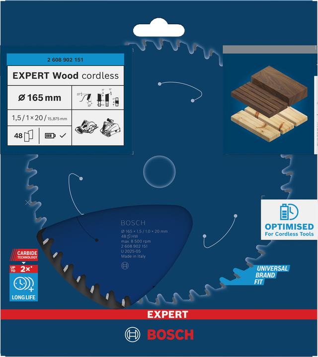 Actual product image Freund EXPERT Wood Kreissägeblatt, 165x20 mm, T48