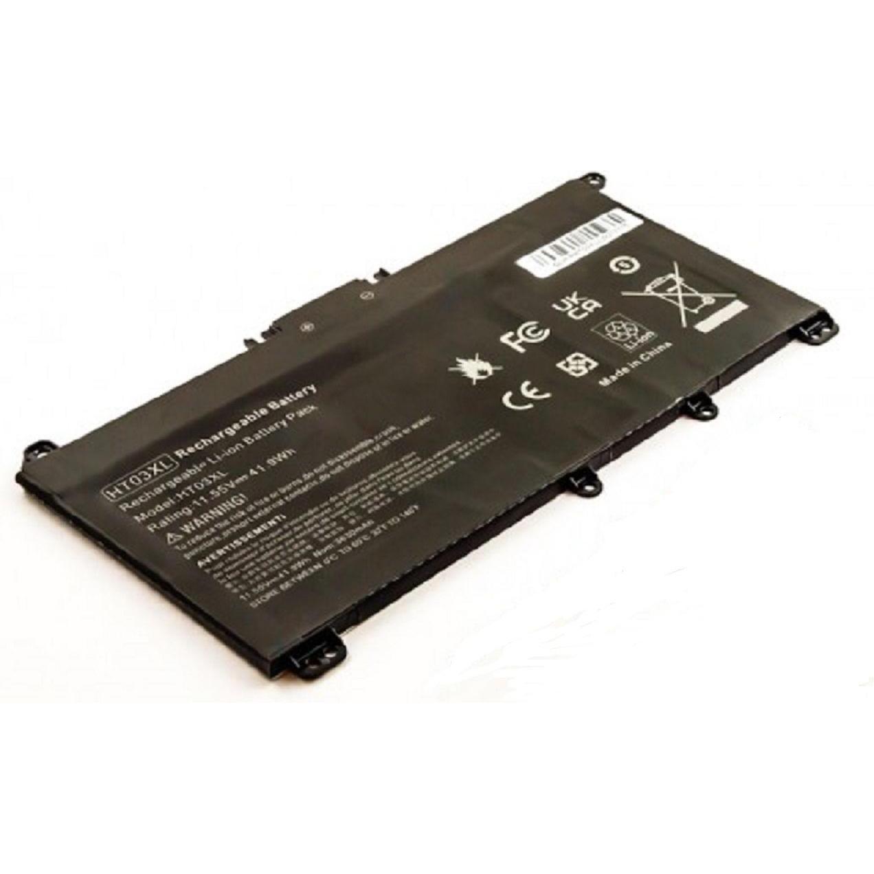 AGI Akku kompatibel mit HP HT03XL (1 Zellen, 3350 mAh), Notebook Akku, Schwarz