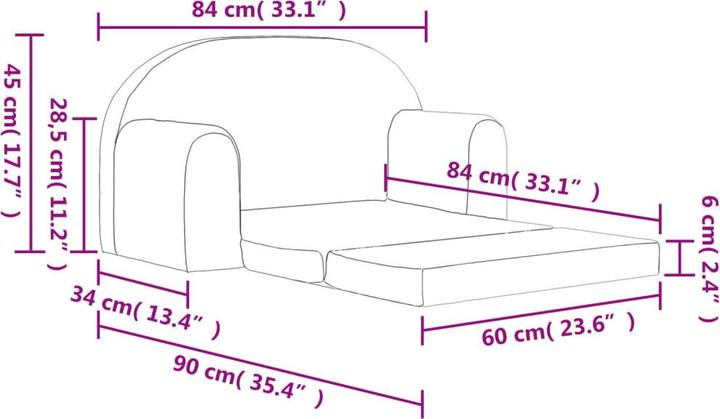 Actual product image vidaXL Jennifer (Children sofa)