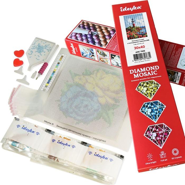 Ideyka Diamond Painting ohne Rahmen - Ein Tiger auf der Jagd 40 x 50 cm