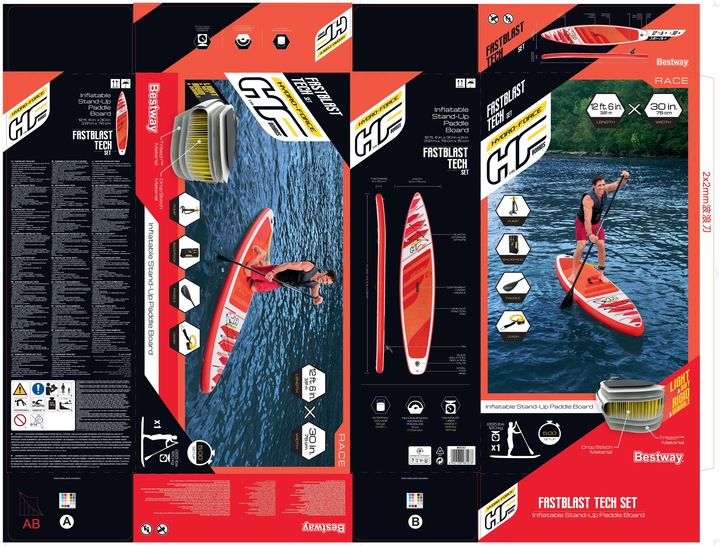 Produktbild Bestway HF SUP Set Fastblast Tech 381x76x15cm (10'8")