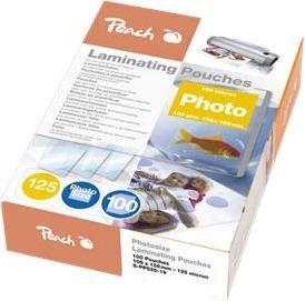 Image du produit Peach Feuille de plastification Taille de la photo (10 x 15 cm, 100 pcs, 125 µm)