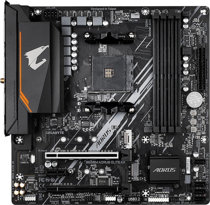 Actual product image Gigabyte B550M AORUS ELITE AX (AM4, AMD B550, mATX)