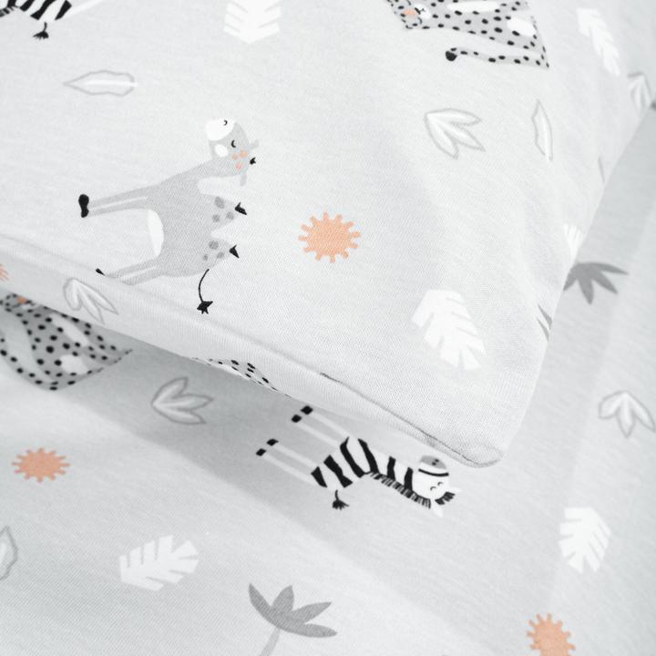 Actual product image Julius Zöllner Jersey bed linen savannah grey (35 x 40 cm, 80 x 80 cm)