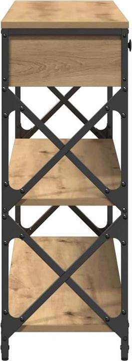 Produktbild vidaXL Artisan Eichen Beistelltisch (100 x 28 x 75 cm)