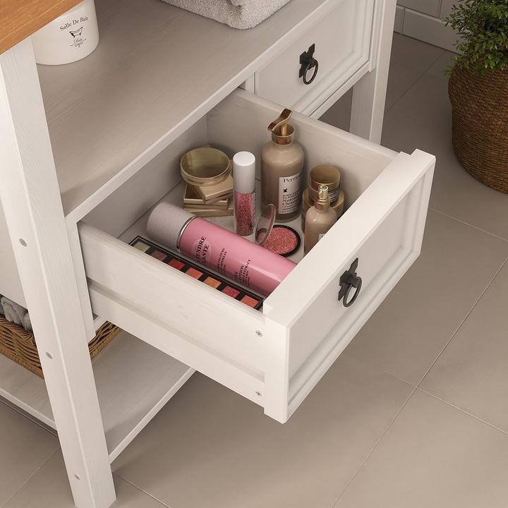 Produktbild IDIMEX Waschbeckenunterschrank TEQUILA mit 2 Schubladen – Weiss/Eiche