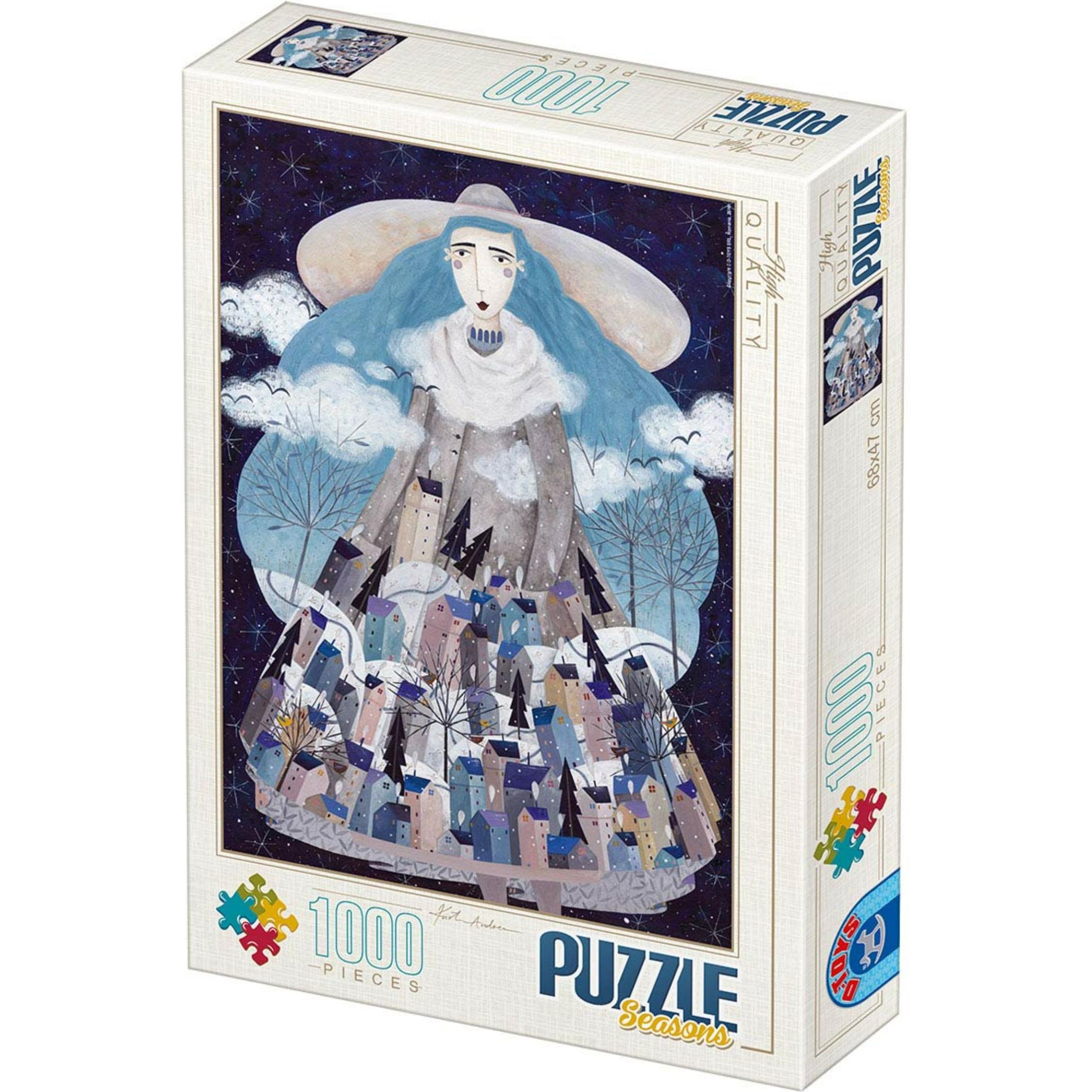 D-Toys Puzzle 1000 Andrea Kurti, Vier Jahreszeiten – Winter (1000 Teile)