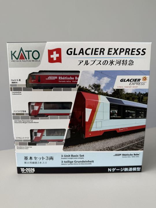 Kato Glacier Express Excellence Class 3-teilige Grundeinheit Spur N (Traccia N)