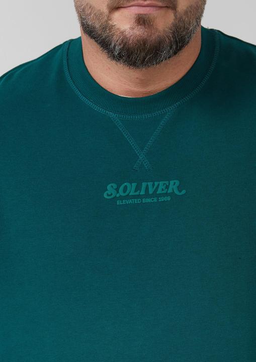 Produktbild s.Oliver Sweatshirt Wärmendes Sweatshirt mit Logo-Artwork (5XL)