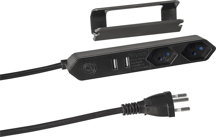 Steffen Steba IQ inkl. Clip-Befestigung (2 x, Typ 13, USB-A, 1.50 m)