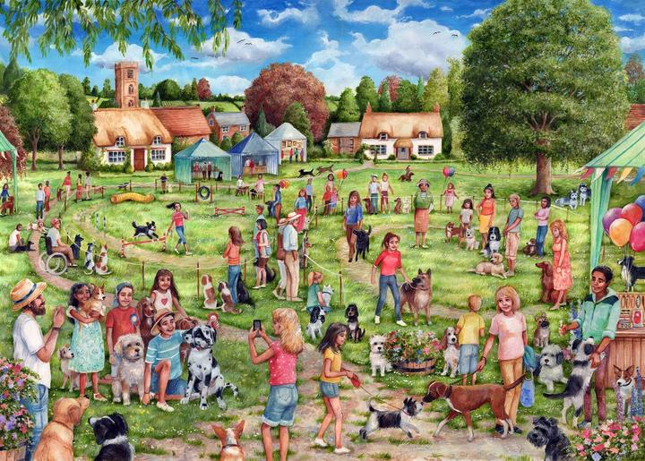 Produktbild Gibsons Puzzle Village Hundewettbewerb 1000 Teile (1000 Teile)