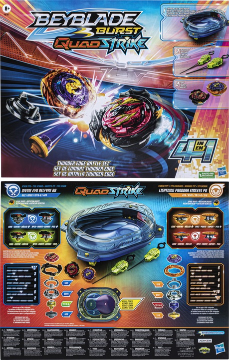 Produktbild Hasbro Beyblade Burst Quad Strike Thunder Edge Battle Set (Multilingual)