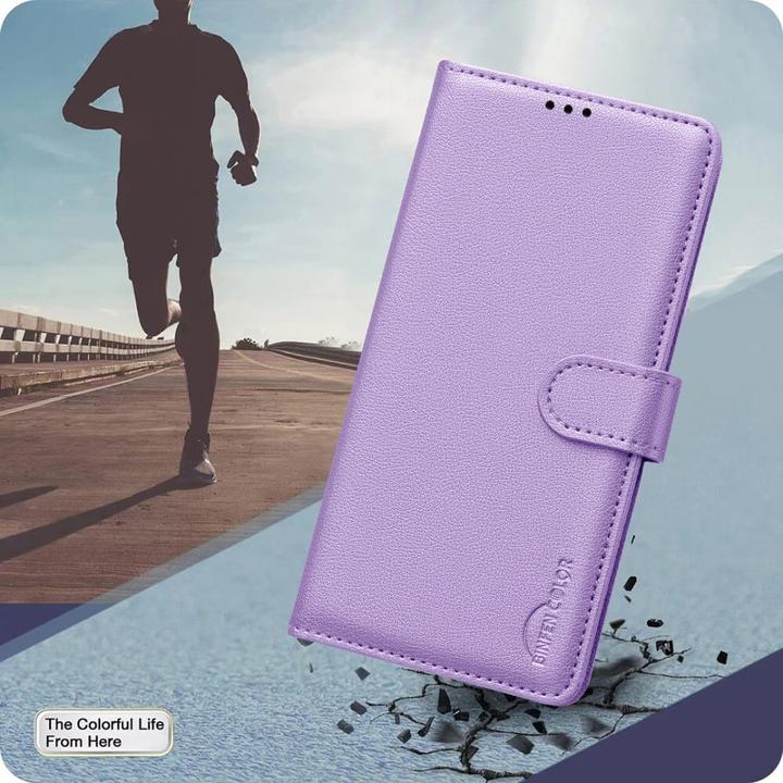 Actual product image Binfen Color Galaxy A56 - BINFEN Leder Etui Hülle mit RFID Blocker (Samsung Galaxy A56)