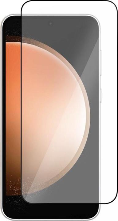 Actual product image Screenguard Samsung Galaxy S23 FE full screen 2.5D 9H armoured glass protective film (1 pcs., Samsung Galaxy S23 FE)