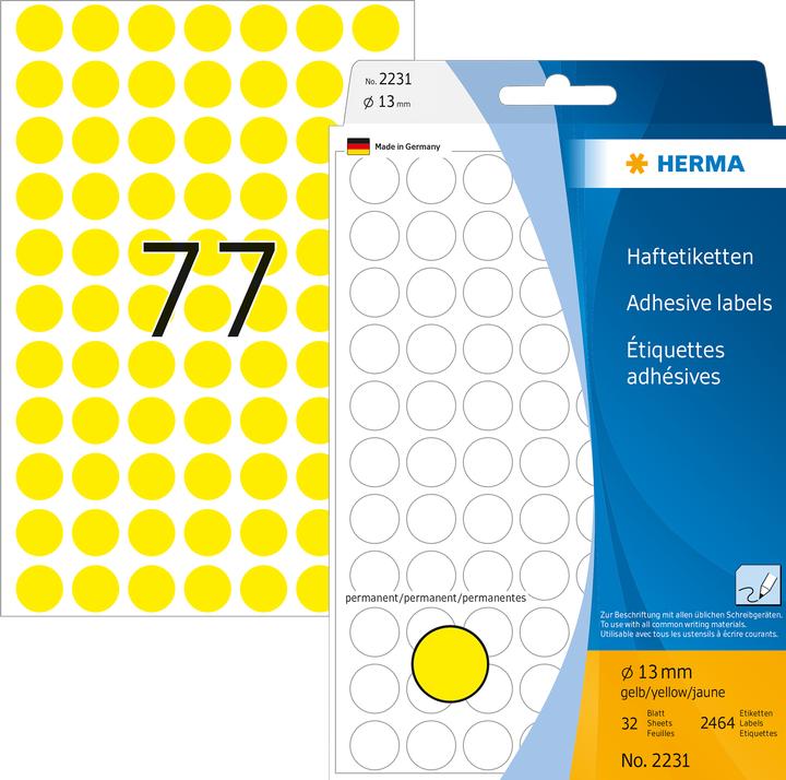 Actual product image HERMA Marking points
