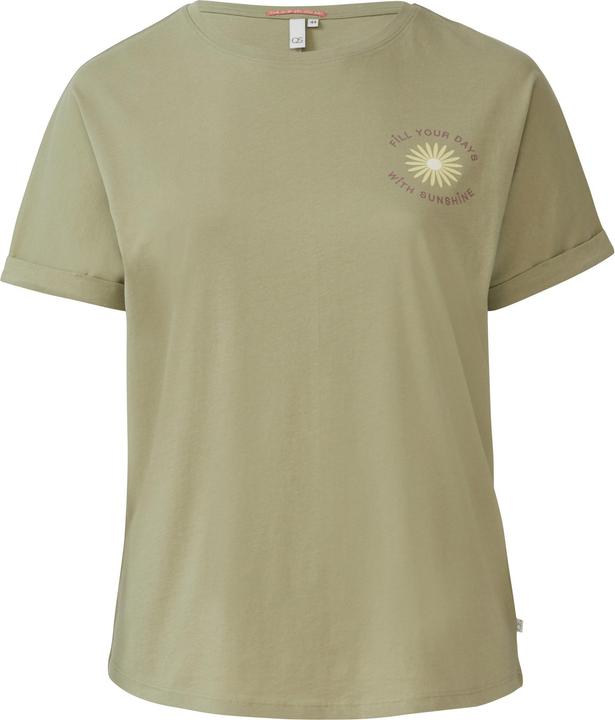 Actual product image S.Oliver T-Shirt Lockeres T- Shirt mit Ärmelaufschlag und Frontprint (44)