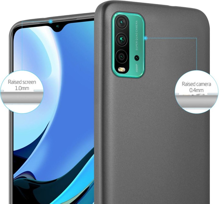 Produktbild Cadorabo TPU Matt Metallic Hülle (Xiaomi Redmi 9T, Xiaomi Poco M3)