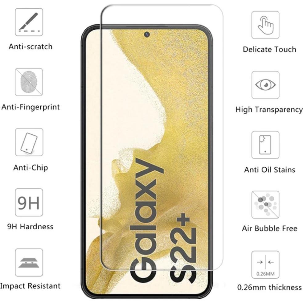 Thumbnail - Screenguard Samsung Galaxy S22+ Panzerglas Schutzfolie Case Friendly Design (1 Stück, Samsung Galaxy S21), Smartphone Sc...
