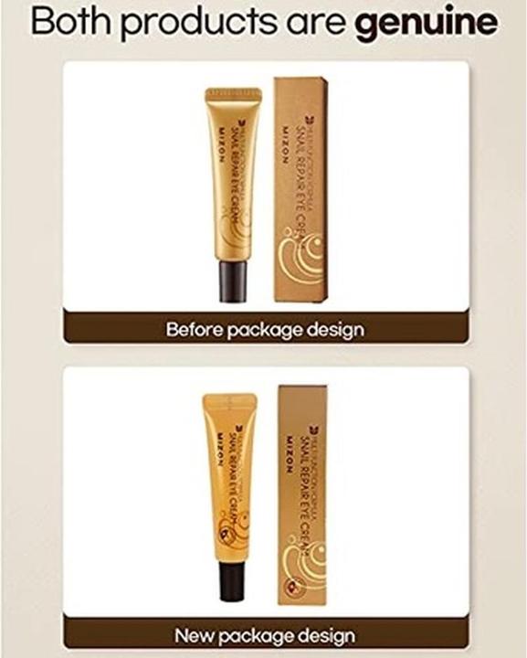 Actual product image Mizon Snail Repair Eye Cream (Eye Care Cream, 15 ml, Day)