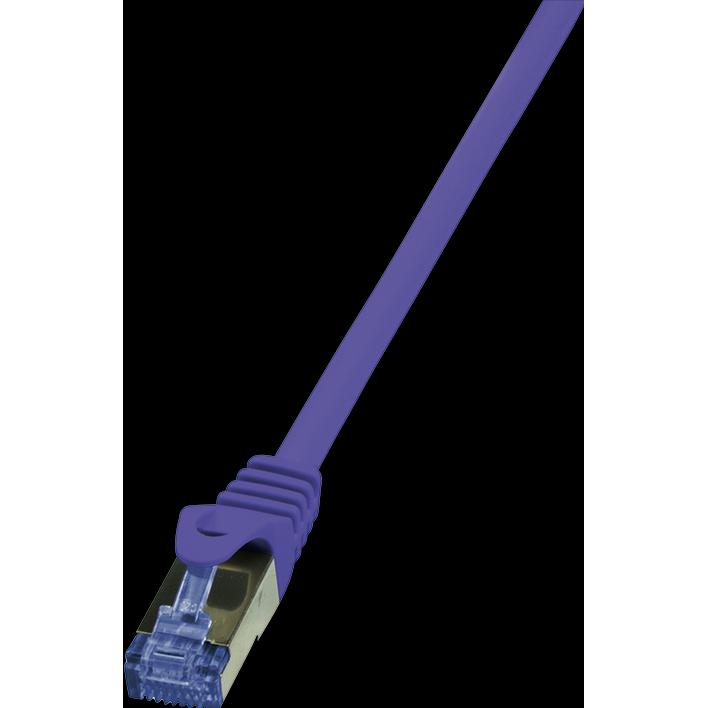 LogiLink Netzwerkkabel (S/FTP, CAT6a, 0.50 m), Netzwerkkabel
