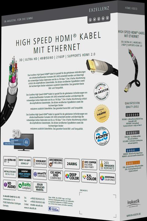 Produktbild Inakustik Exzellenz HDMI (1.50 m, HDMI, 2.0a)