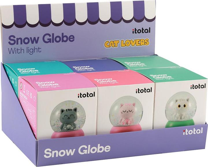 Produktbild i-Total Schneekugeln Katzendesign ass