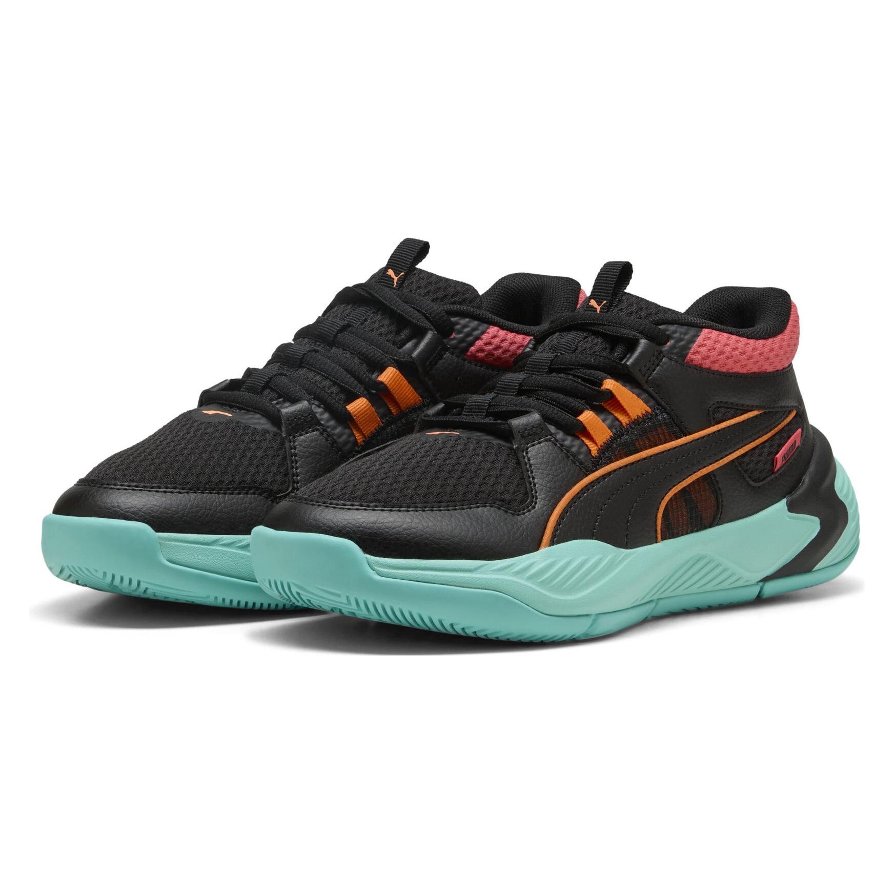 Puma, Jungen, Hallenschuhe, Uproar Jr (23, 39), Schwarz, Mehrfarbig