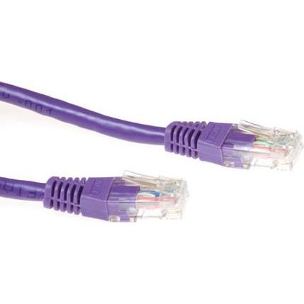 ACT CAT6A UTP 0.5m 0.5m Cat6a U/UTP (UTP) Violett Netzwerkkabel (U/UTP, CAT6a, 0.50 m), Netzwerkkabel