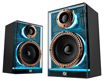 Produktbild Defender Lautsprechers FUTURO, 2.0, 20W, schwarz, AUX/Bluetooth, Hintergrundbeleuchtung