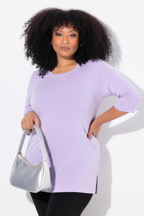 Actual product image Ulla Popken Matte Jersey Round Neck Tunic (56)