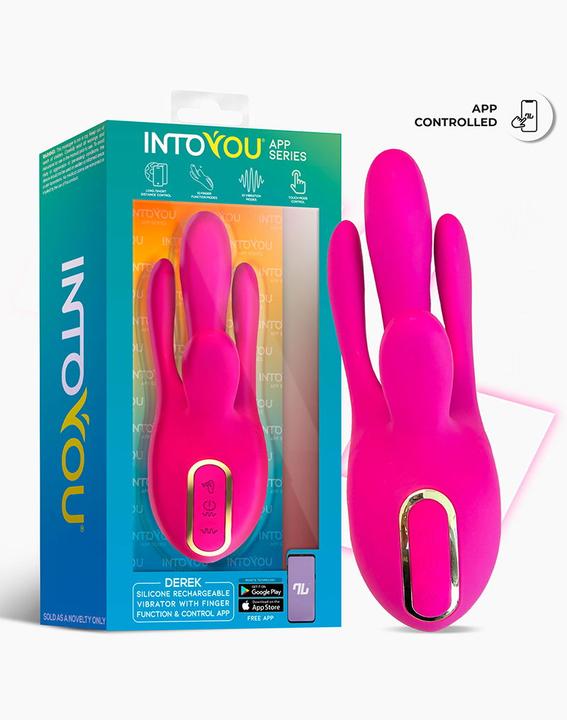 Produktbild IntoYou Derek - Vibe mit Fingerbewegung, 3 Motoren, App-gesteuert- Pink