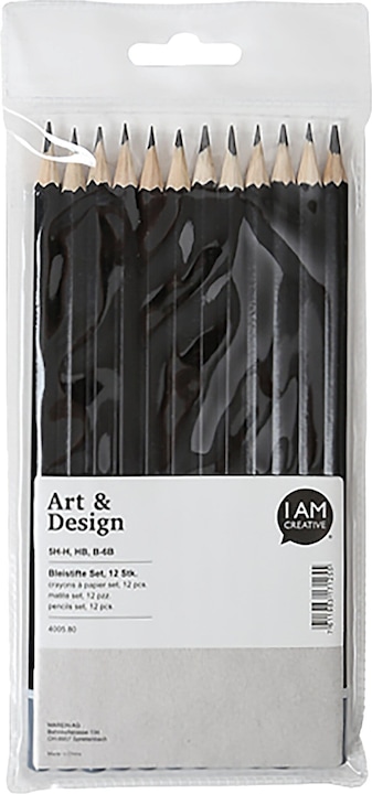 Immagine prodotto I Am Creative Matite (H, B, HB, 2B, 4B, 5H, 3H, 3B, 2H, 5B, 6B, 4h, 12 x)