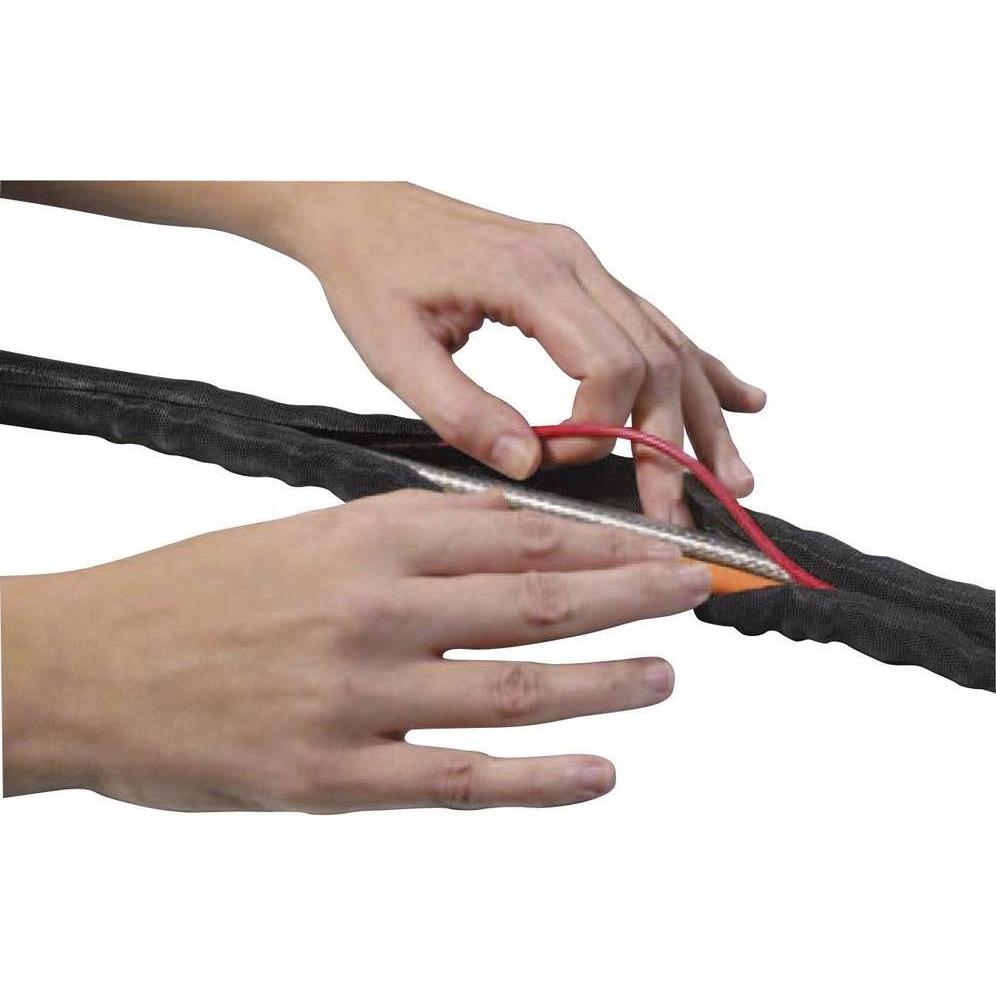Thumbnail - HellermannTyton, Kabelschutz + Kabelführung, Helagaine Twist-In braided sleeve 5mm (Kabelschlauch, 5000 mm)