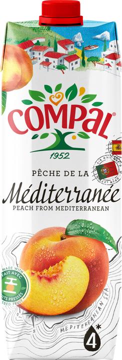 Actual product image Sumol + Compal Peach nectar 1 litre (1 x 100 cl)