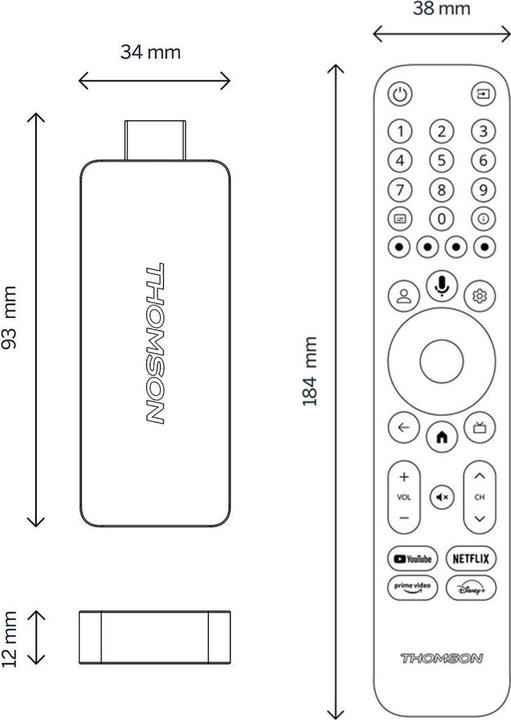 Immagine prodotto Thomson Chiavetta USB per lo streaming: Google TV 4K UHD (8 GB)