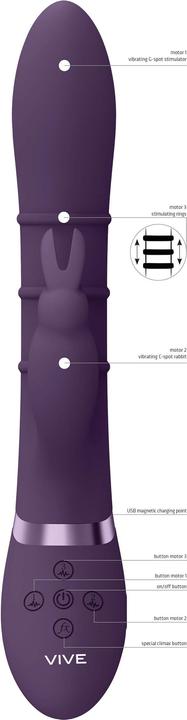 Produktbild Shots Sora - Up & Down Stimulating Rings, Vibrating G-Spot Rabbit