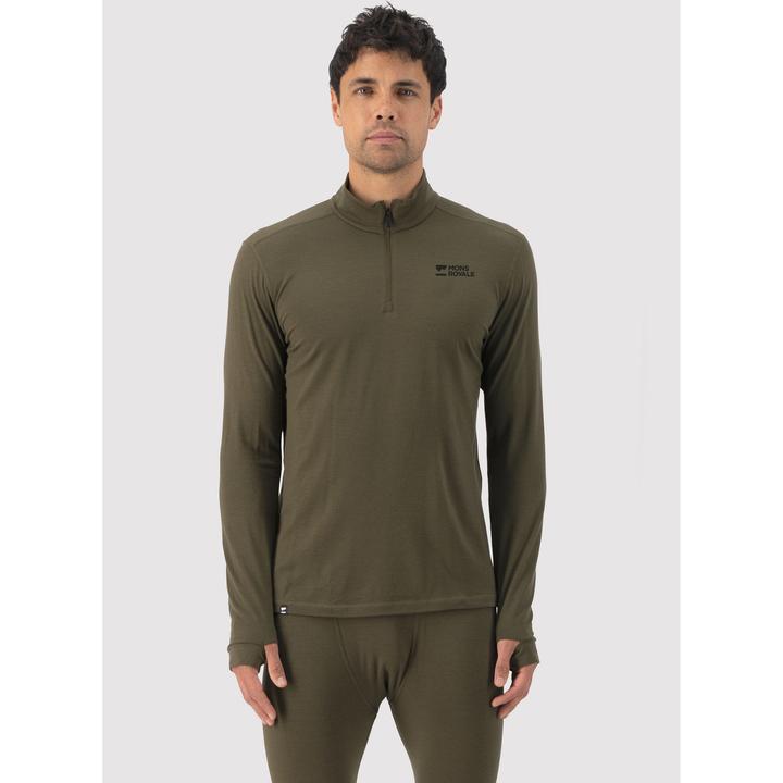 Actual product image Mons Royale Cascade Merino Flex 200 1/4 Zip L/S (M)