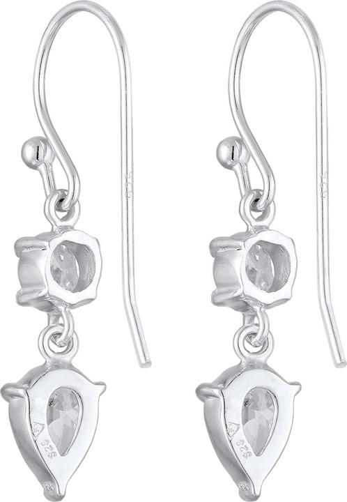 Produktbild Elli Ohrringe Tropfen Solitär Zirkonia 925 Silber (Zirkonia, Gummiband, 925er Sterling Silber)