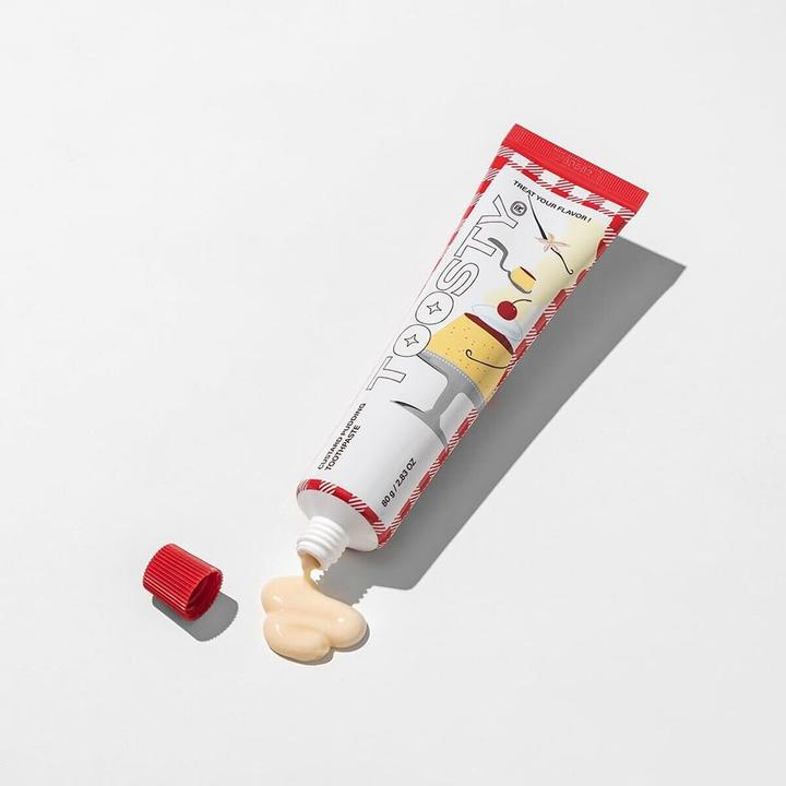 Actual product image Toosty Custard pudding toothpaste