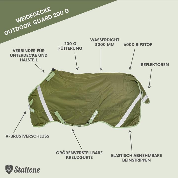 Actual product image Stallone Grazing rug 200 g Outdoor Guard (145 cm)