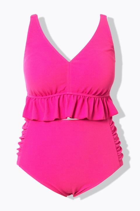 Immagine prodotto Ulla Popken Bikini con texture, coppe morbide, ruche e spalline regolabili (54)