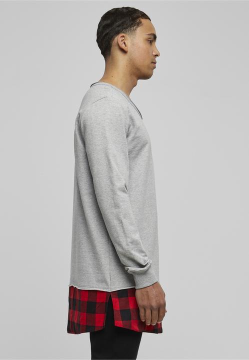 Produktbild Urban Classics Long Flanell Bottom Open Edge Crewneck (M)