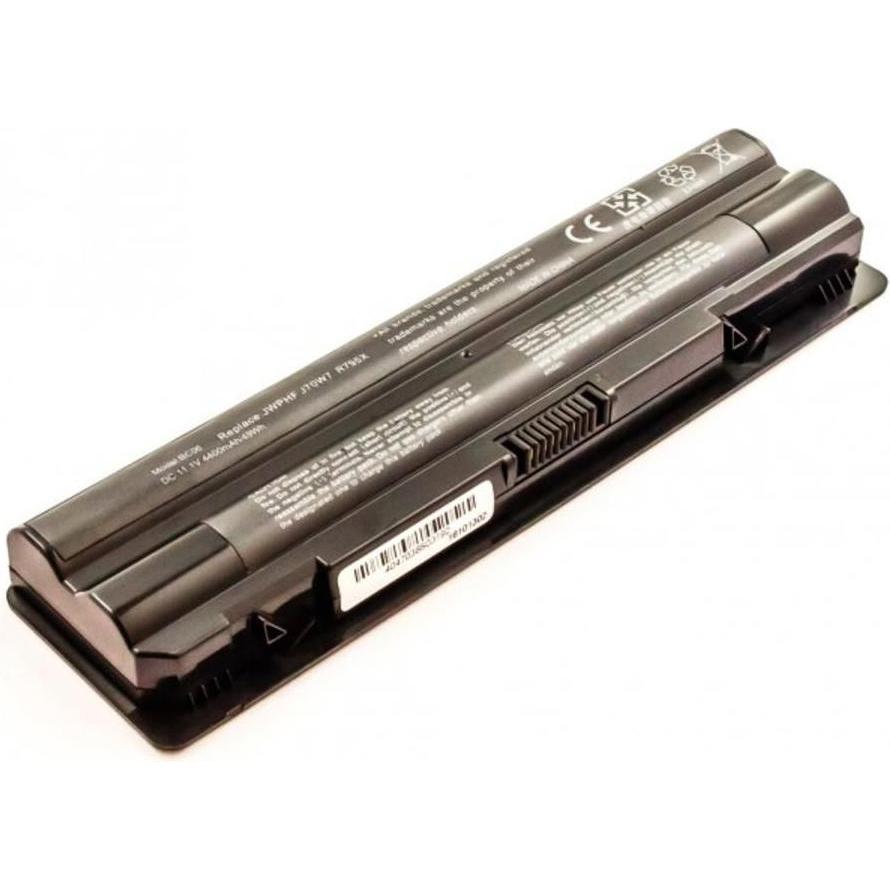 CoreParts Laptop Battery for Dell (6 Zellen, 5200 mAh), Notebook Akku, Schwarz