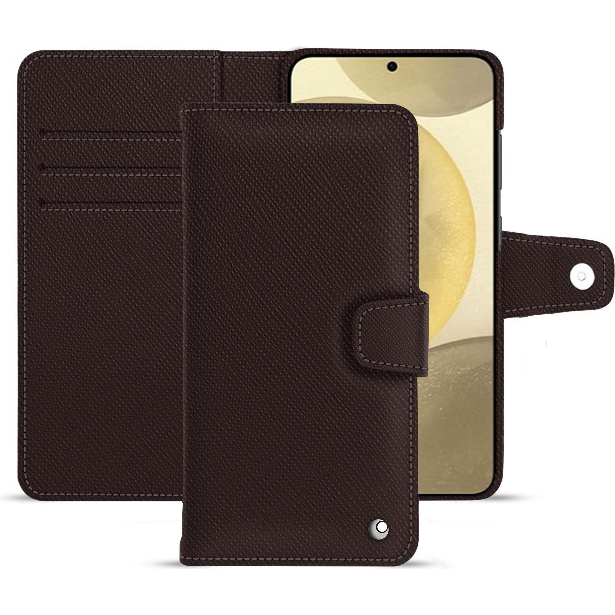 Noreve Lederschutzhülle (Samsung Galaxy S24+), Smartphone Hülle, Braun