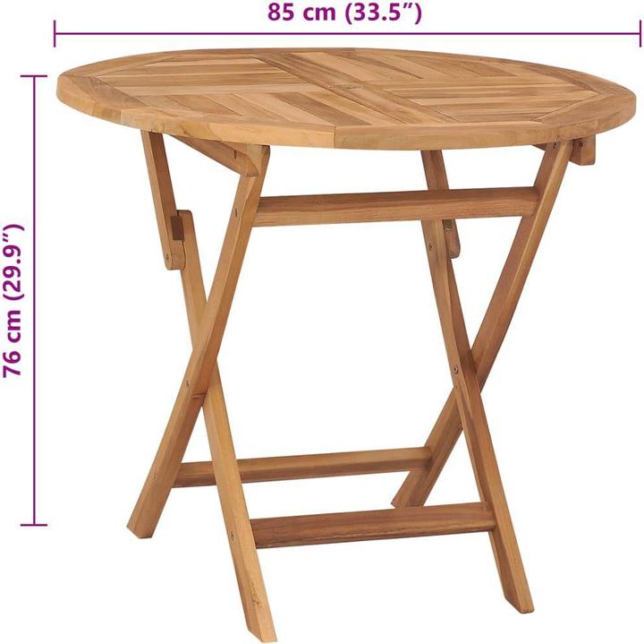 Produktbild vidaXL Esstisch (85 x 76 cm)