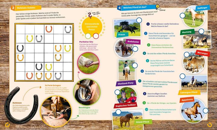 Produktbild Tessloff Rätseln und Stickern: Pferde (Deutsch, Anja Starigk, 2016)