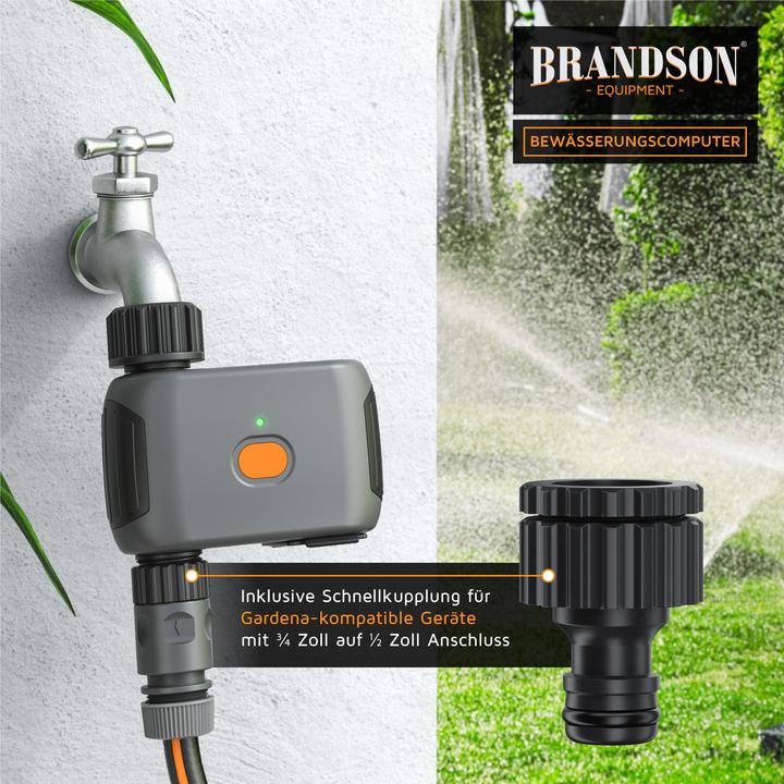 Actual product image Brandson Wifi irrigation controller, WLAN water timer, timer irrigation system, irrigation computer (Irrigation computer)