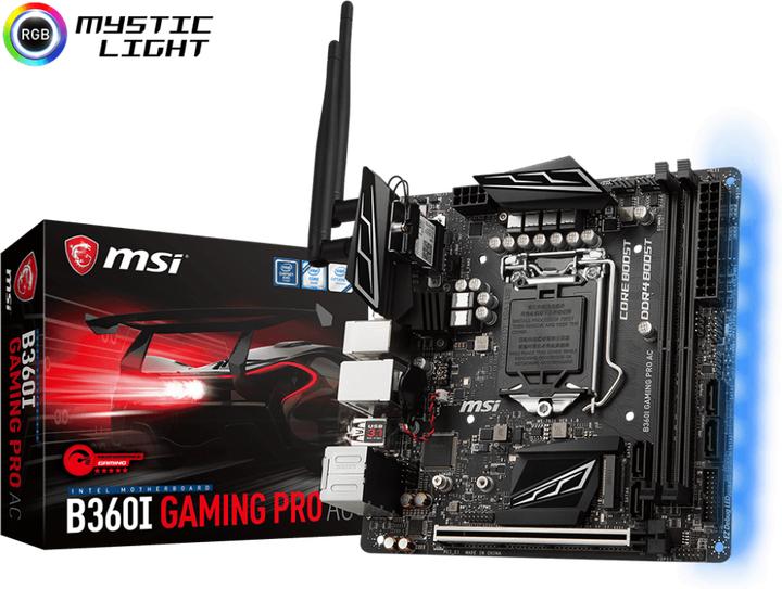 Actual product image MSI B360I Gaming Pro AC (LGA 1151, Intel B360, Mini-ITX)