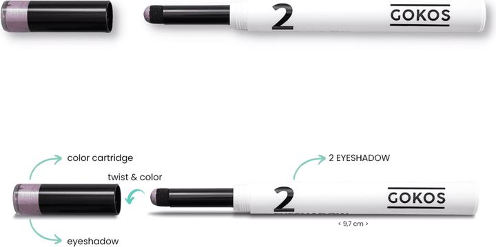 Actual product image Gokos Eyecolor White Edition (231 Cosmic Lilac)