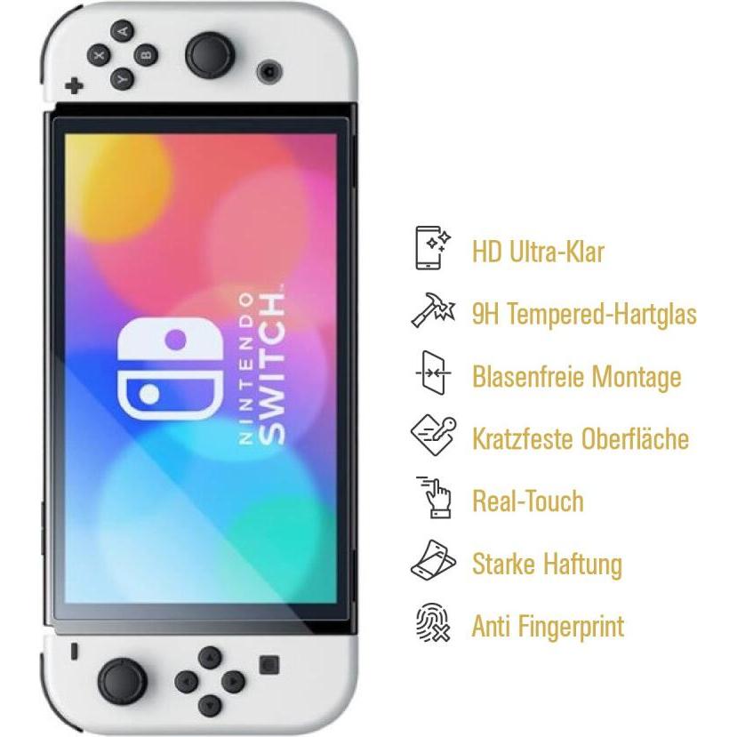 Protectorking 2x Panzerfolie Anti-Shock HD Klar (DSi XL), Weiteres Gaming Zubehör, Transparent